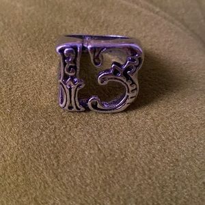 Mens silver ring